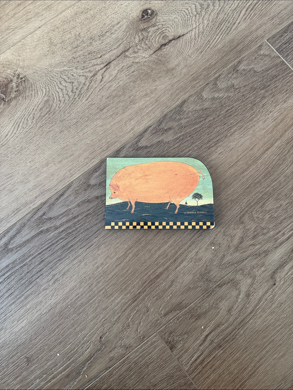 Pig Art Print - Decorative Home Art- flat collectible Warren Kimble